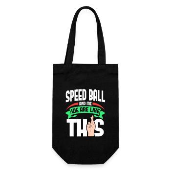 Speed Ball Me Are Like - Gift Bag for Bottles - black - Front