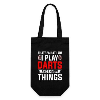 Darts Player 180 Dart - Gift Bag for Bottles - black - Front