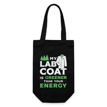 Environmental Scientist My Lab Coat Soil Scientist - Gift Bag for Bottles - black - Front