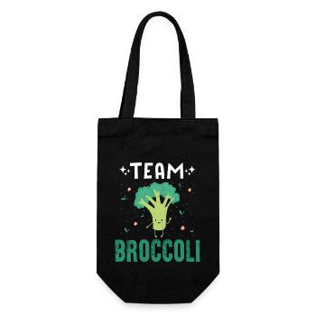 Team Broccoli - Gift Bag for Bottles - black - Front