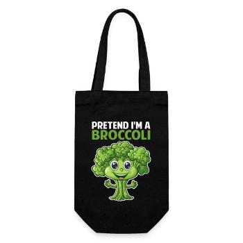 Team Broccoli - Gift Bag for Bottles - black - Front