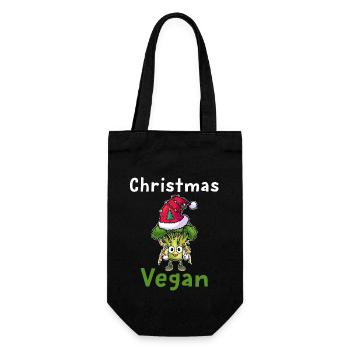 Christmas Broccoli - Gift Bag for Bottles - black - Front