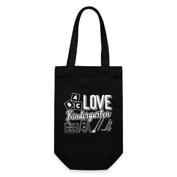Awesome Kindergarten Teacher - Gift Bag for Bottles - black - Front