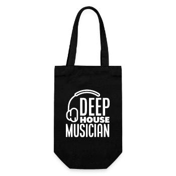 Techno Lover Deep House Musician - Geschenkbeutel für Flaschen - Schwarz - Vorne