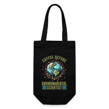 Environmental Scientist Coffee Biologist Coffee - Geschenkbeutel für Flaschen - Schwarz - Vorne