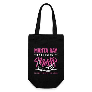 Passionnée de raies manta Maman L’idole Biologie marine - Sac à bouteille - noir - Devant