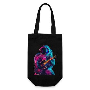 Guitare astronaute - Sac à bouteille - noir - Devant