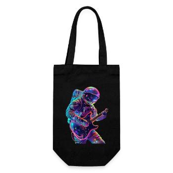 Guitare astronaute - Sac à bouteille - noir - Devant