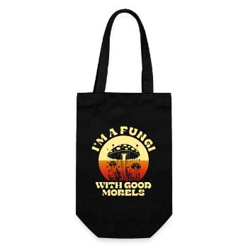 Amateur de champignons disant design rétro Je suis un - Sac à bouteille - noir - Devant