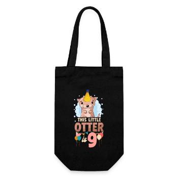 Anniversaire de la loutre Cette petite loutre - Sac à bouteille - noir - Devant