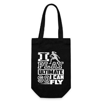 Ultimate Frisbee I Play Ultimate So I Can Fly - Gift Bag for Bottles - black - Front