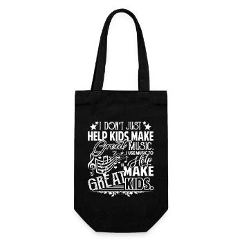 Music Teacher Proud Music Teacher - Gift Bag for Bottles - black - Front