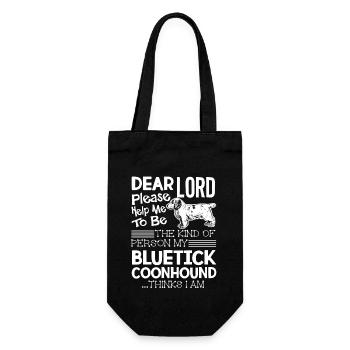 Bluetick Coonhound Please Help Me - Gift Bag for Bottles - black - Front