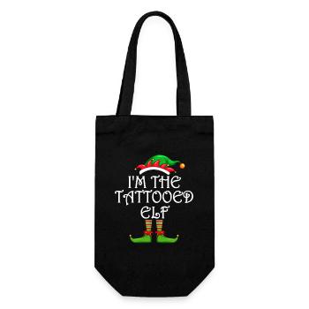 Je suis le lutin tatoué chemise assortie famille - Sac à bouteille - noir - Devant