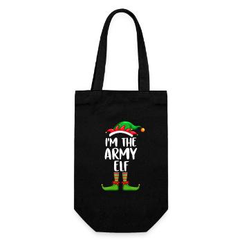 I'm The Army Elf Shirt Matching Family Christmas - Gift Bag for Bottles - black - Front