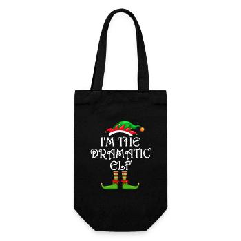 Je suis la famille dramatique de la chemise elfe assortie - Sac à bouteille - noir - Devant