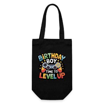 Birthday Boy Time to Level Up Birthday Gamer Boys - Sac à bouteille - noir - Devant