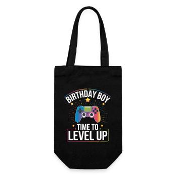 Birthday Boy Time to Level Up Birthday Gamer Boys - Sac à bouteille - noir - Devant