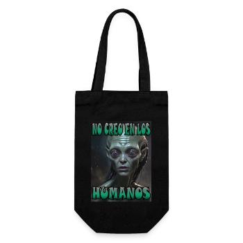 Je ne crois pas aux humains - Sac à bouteille - noir - Devant