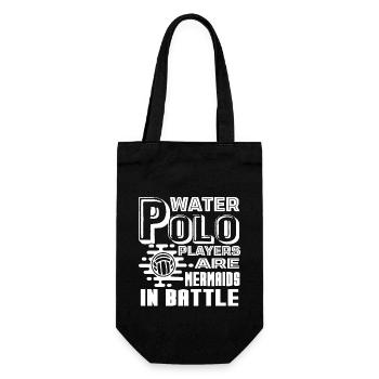 Water Polo Players Are Mermaid In Battle - Gift Bag for Bottles - black - Front