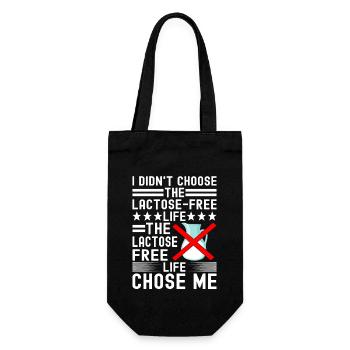 Lactose intolerance Lactose intolerant - Gift Bag for Bottles - black - Front