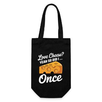 Laktoseintoleranz Laktoseintolerant - Geschenkbeutel für Flaschen - Schwarz - Vorne