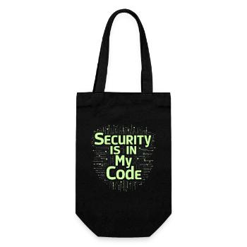 Ethisches Hacking Cybersicherheit Digitale - Geschenkbeutel für Flaschen - Schwarz - Vorne