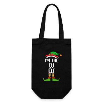 I'm The Dj Elf Shirt Matching Family Christmas - Gift Bag for Bottles - black - Front