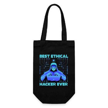 Ethical Hacker Cybersecurity Expertise - Gift Bag for Bottles - black - Front