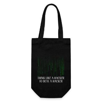 Ethical Hacker Cybersecurity Expertise - Gift Bag for Bottles - black - Front