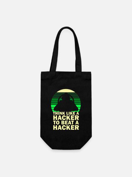 Cybersicherheitsexpertise von ethischen Hackern - Geschenkbeutel für Flaschen - Schwarz
