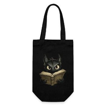 Black Dragon Mystical Design for Book Fans - Gift Bag for Bottles - black - Front