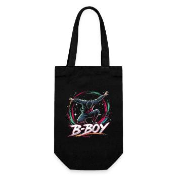 B-Boy Breakdance Breakdancer Urban Hip Hop - Gift Bag for Bottles - black - Front