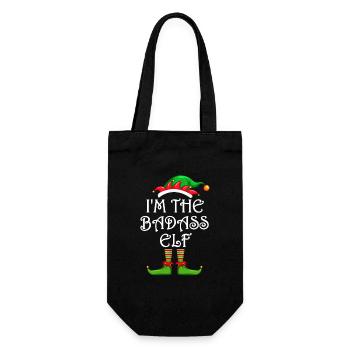 I’m The Badass Elf Chemise Assortie Noël en famille - Sac à bouteille - noir - Devant