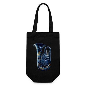 Fish Tuba - Gift Bag for Bottles - black - Front