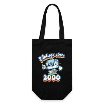 Vintage Depuis 2000 Classique 25ème Anniversaire Rétro - Sac à bouteille - noir - Devant