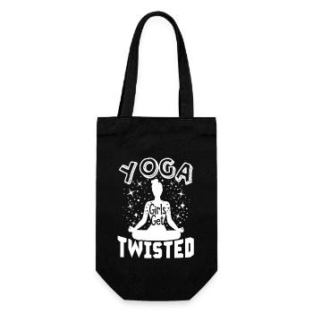 Yoga Girls Get Twisted - Gift Bag for Bottles - black - Front