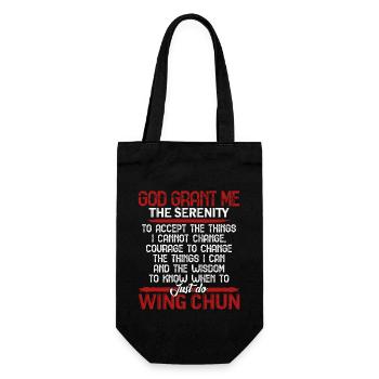Wing Chun Just Do Wing Chun - Gift Bag for Bottles - black - Front