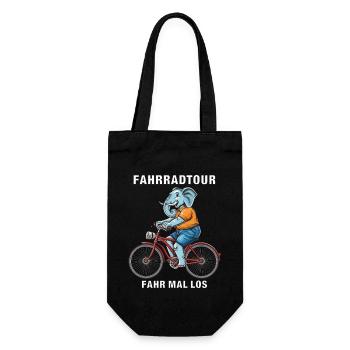 BIKE ELEPHANT BIKE TOUR RIDE OFF - Gift Bag for Bottles - black - Front