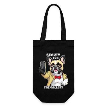 HUND SMARTPHONE BEAUTY FOR THE GALLERY - Geschenkbeutel für Flaschen - Schwarz - Vorne