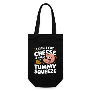 Lactose intolerance Lactose intolerant - Gift Bag for Bottles - black - Front