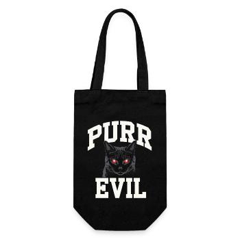 Katzenliebhaber, Dunkler Humor, Frecher, - Geschenkbeutel für Flaschen - Schwarz - Vorne
