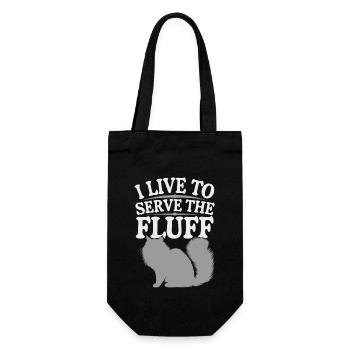 Katzenliebhaber, Dunkler Humor, Frecher, - Geschenkbeutel für Flaschen - Schwarz - Vorne