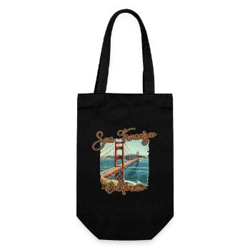 Pont du Golden Gate de San Francisco, en Californie - Sac à bouteille - noir - Devant