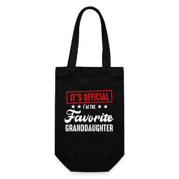 Je suis la petite-fille préférée - Sac à bouteille - noir - Devant