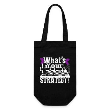 Funny Chess What's Your Strategy - Gift Bag for Bottles - black - Front