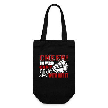 Cheerleading Live Without Cheerleading - Gift Bag for Bottles - black - Front