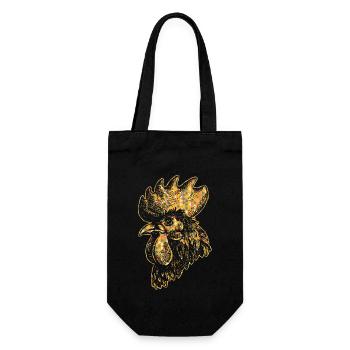 Chicken Geometric - Gift Bag for Bottles - black - Front