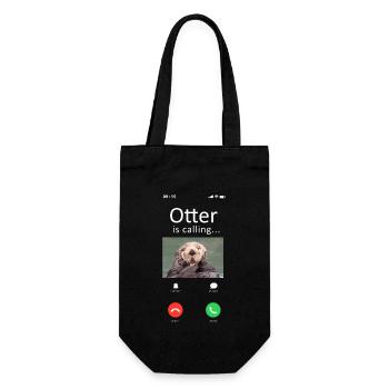 Otter Phone Display Otter Is - Gift Bag for Bottles - black - Front