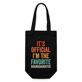 Je suis la petite-fille préférée - Sac à bouteille - noir - Devant